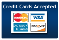 We accept credit cards